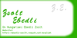 zsolt ebedli business card